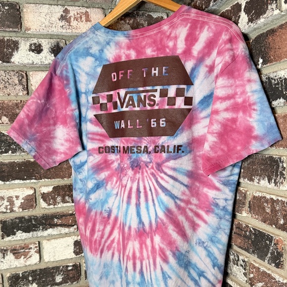 Vans Other - Vans Off The Wall Costa Mesa California Graphic Logo Custom Colorful Spiral Tee